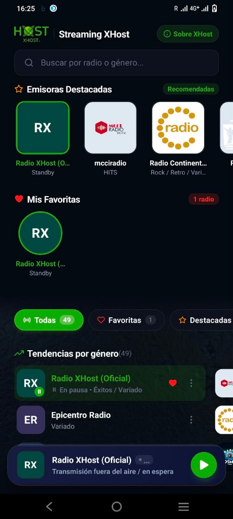 Explorar Emisoras XHOST