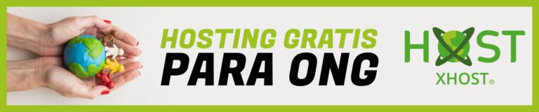 banner de hosting gratis para ONG